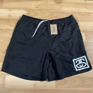 Stussy SS Link Water Shorts Swim Trunks Men’s Size XL Black 7” Inseam New
